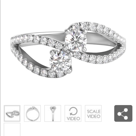 Two stone diamond ring - Picture 3 of 5